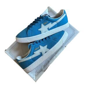 10 Bape Crepe Sta Blue Suede W OG Box